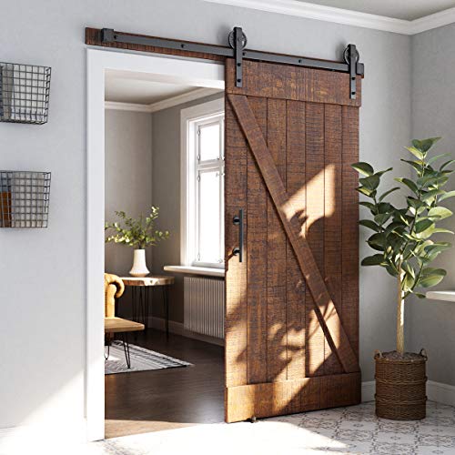 Smartstandard SDH006100 6Ft Heavy Duty Sliding Barn Door Hardware Kit thumb #1