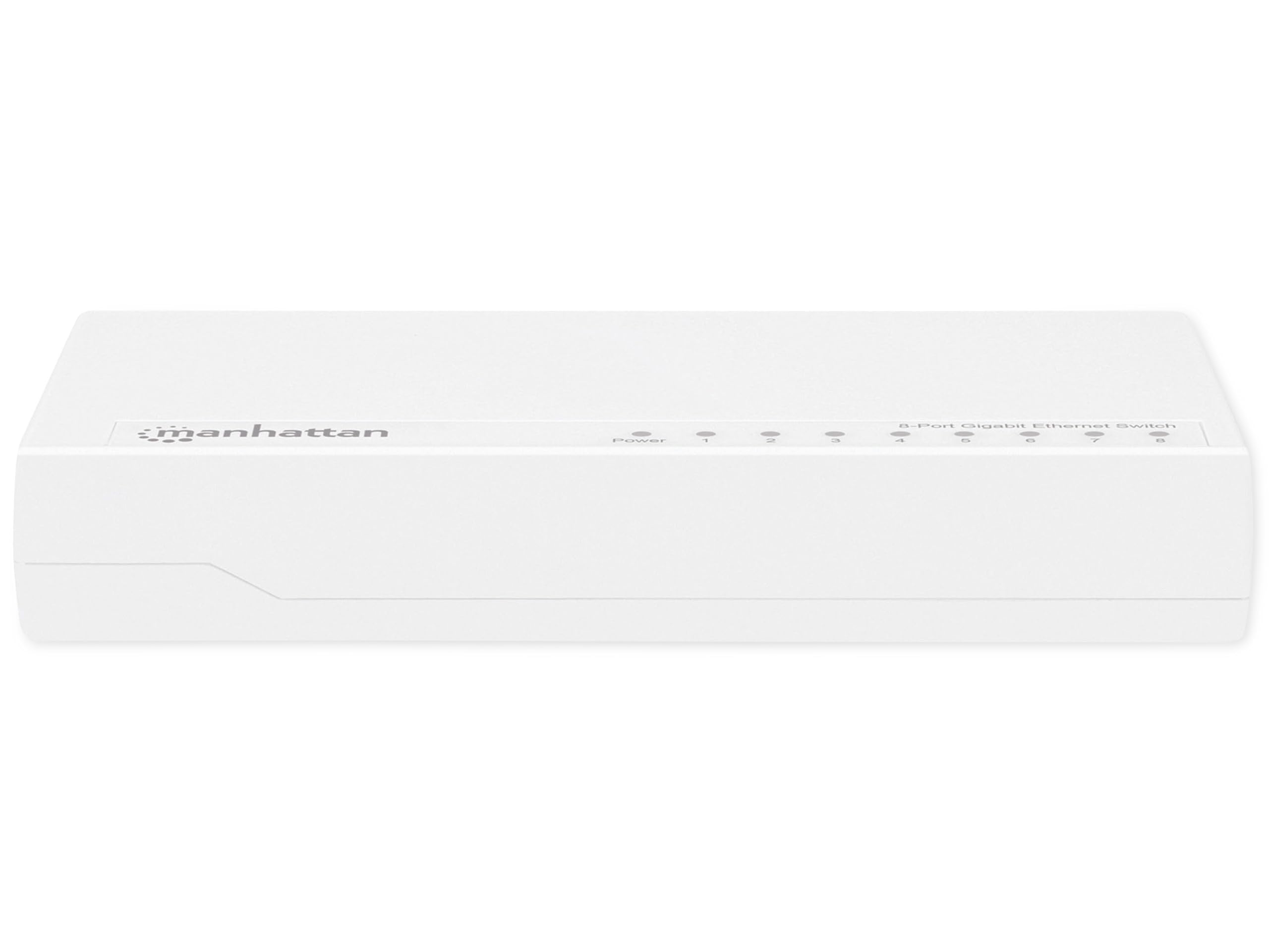 Manhattan Commutateur Gigabit Ethernet 8 Ports (boîtier en Plastique, Format de Bureau, IEEE 802.3az (Energy Efficient Ethernet)) Blanc 560702