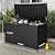 Mars Villa 180 Gallon Outdoor Storage Box Waterproof, Extra Large Resin Deck Box, Outside Storage Bin for Patio Furniture Cushions, Pool Supplies, Sports Gear, UV Resistant and Weatherproof, Black