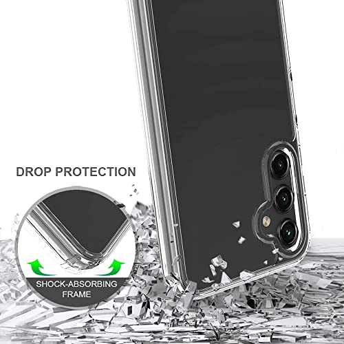 Image of for Back Case Cover Bumper Flexible Silicone Transparent Back Cover for Samsung Galaxy A14 - Transparent
