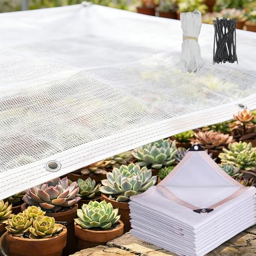 Toile d'ombrage de jardin contre la chaleur 31x33ft œillets robustes - 2