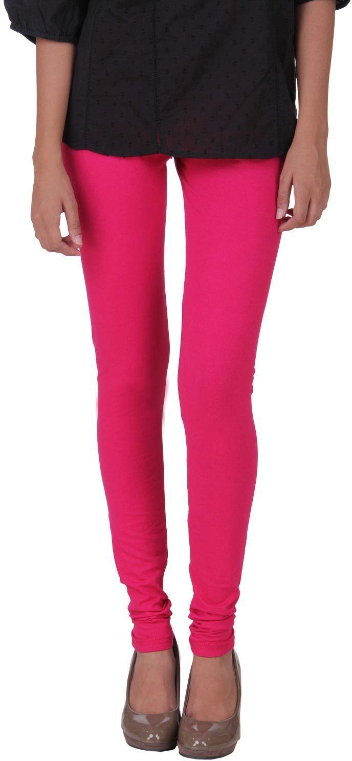 Tillu Pillu Ultra-Soft Cotton Churidar Solid Regular Slim Fit Leggings for Women’s and Girls (S, M, L, XL, 2XL)