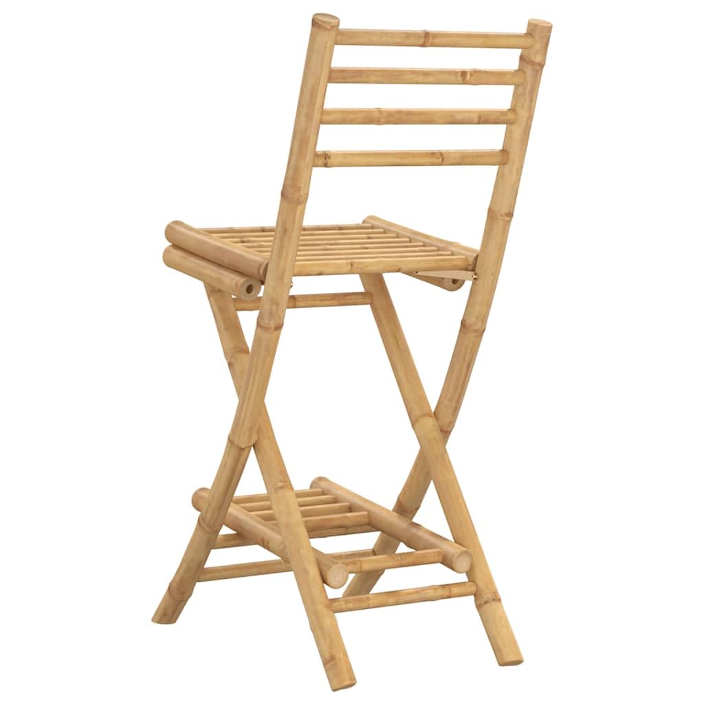 vidaXL Tabourets de Bar d'extérieur avec Repose-Pieds 2 pcs Pliables en