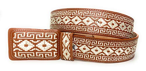 Men's Embroidered Authentic Charro Belt. Cinco Vaquero Bordado3