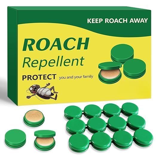 BELLAS Roach Killer Indoor Infestation, Cockroach Killing Traps Indoor/Outdoor, Quick Catch Roach Bait Station for Small & Large Roaches, Roach Repellent,(Roach Killer, 12 Piece)