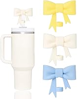 Vista 8 de 6 fundas de popote compatibles con vasos Stanley de 40/30 onzas, reutilizables y bonitos protectores de tapas de silicona para popotes Stanleys