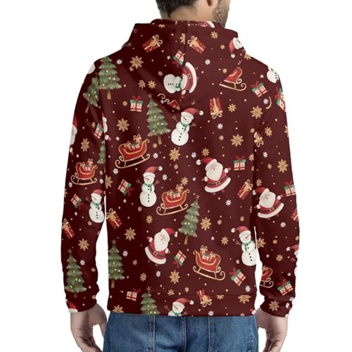 AFPANQZ Men's Full Zipper Hoodie Tunics Hooded Sweatshirt with Front Pocket Home Outdoor Sports Loose Tops 2XS-5XL2