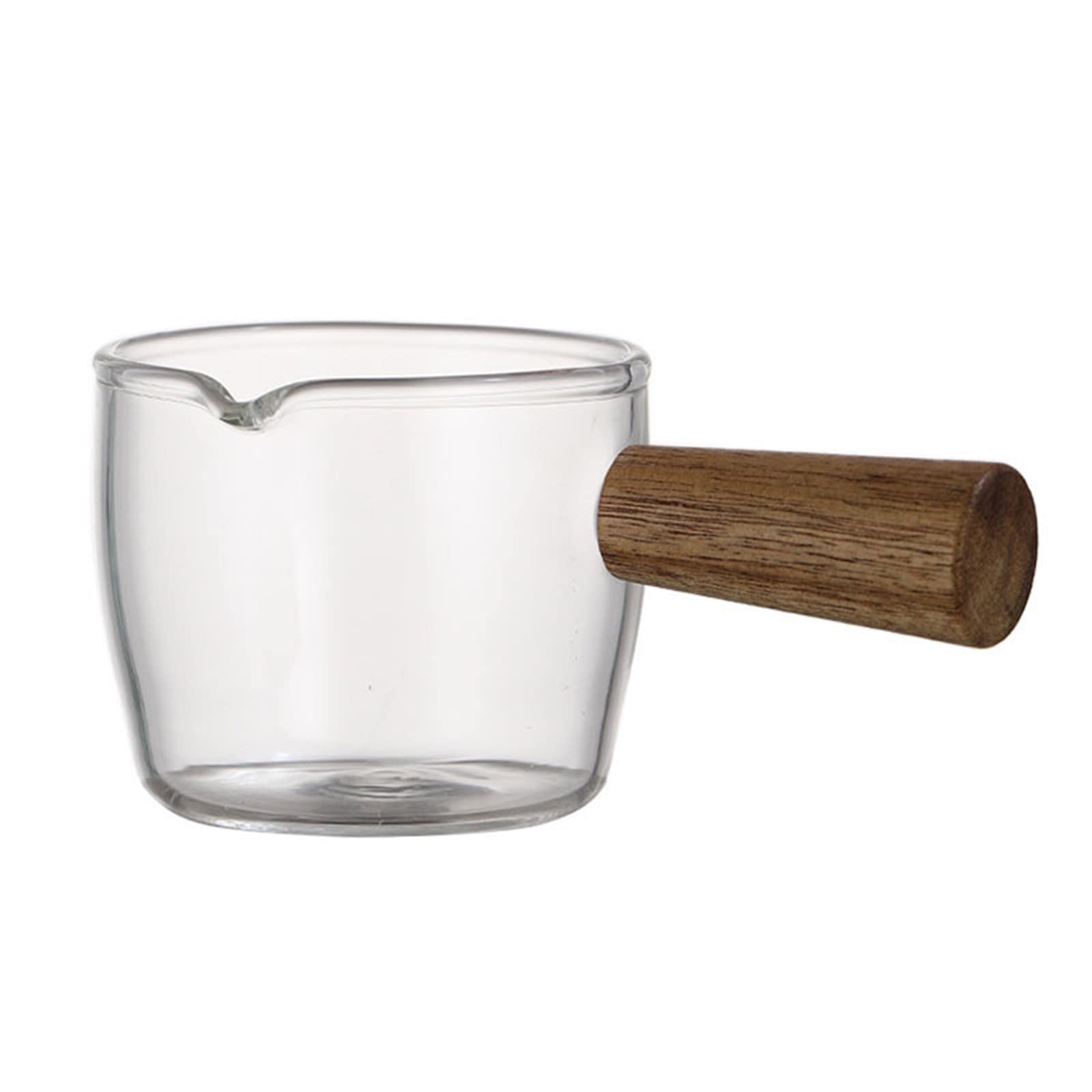 Jarra de Cafe Jarra de café Cafetera Mini Lechera Cafetera de Vidrio Tetera de Leche Mini Tetera de Leche Cafetera Leche Duradera Café (Color : 100ml Transparent)