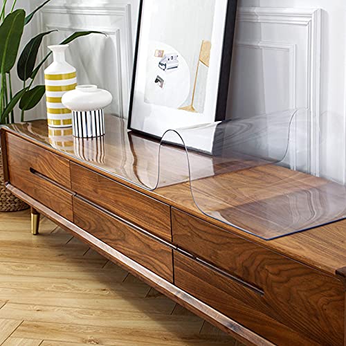 Housse de table transparente pour protéger le bureau des enfants et les repas - 7