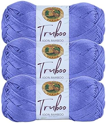 (3 Pack) Lion Brand Yarn Truboo Yarn, Thistle