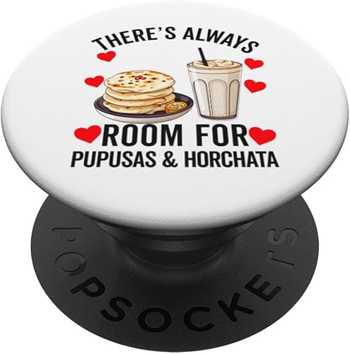 Pupusas & Horchata Salvadoran Women Girl Mujer Salvadorena PopSockets Standard PopGrip disponible en Yaxa Venezuela