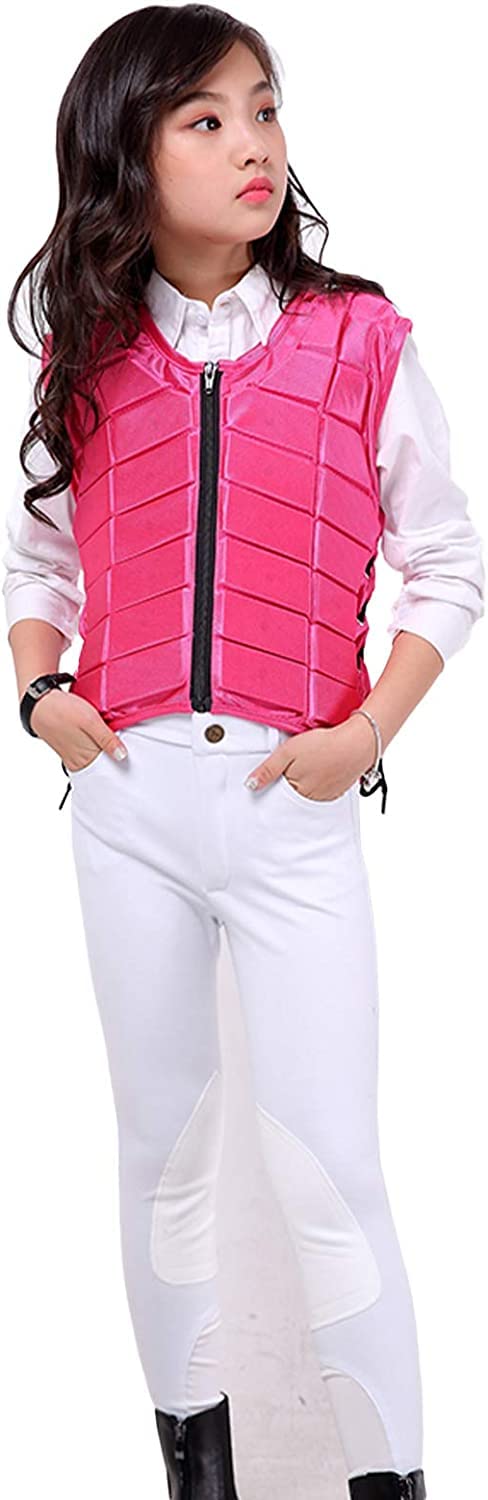 TentHome Unisex Bambini Gilet di Protezione Equestre EVA imbottito sicurezza equitazione attrezzature di Protezione del Corpo Guardia Gilet di assorbimento degli Urti