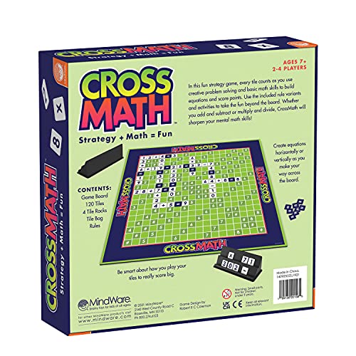 MindWare CrossMath - Juego educativo de matemáticas para 2-4 jugadores miniatura 5