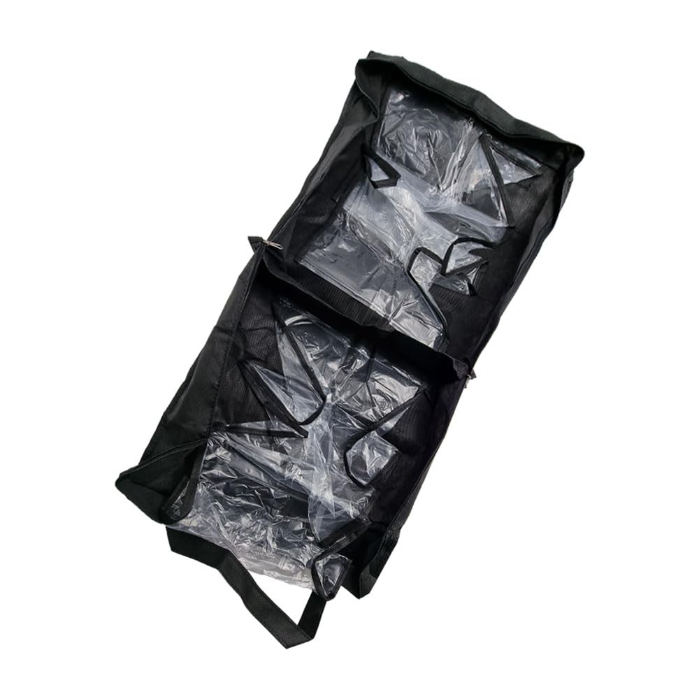 Borsa porta scarpe portatile, organizer da viaggio per fino a 6 paia di scarpe, pieghevole, in poliestere, 37 x 35 x 16 cm