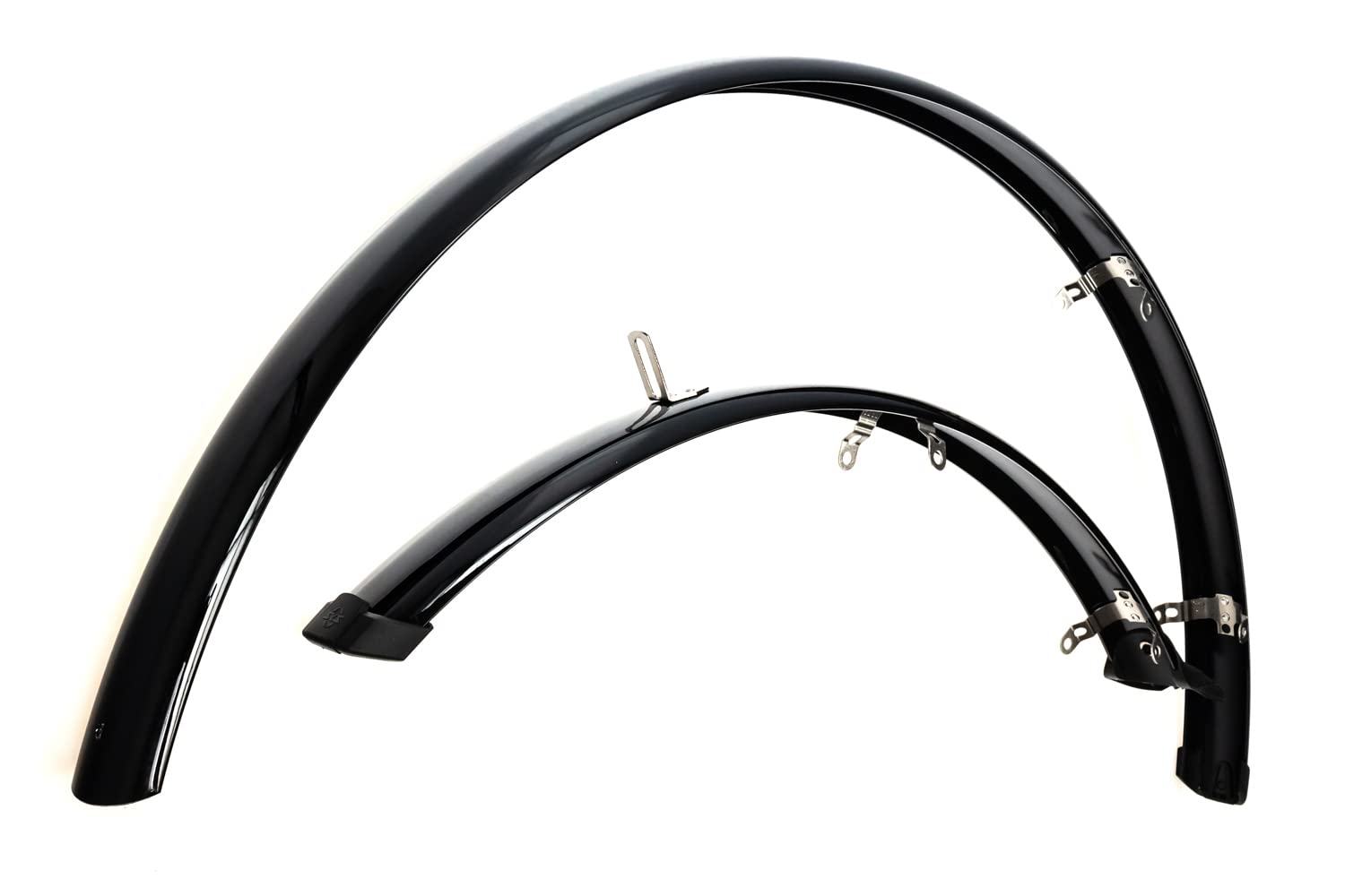 28 Zoll SKS Schutzblech Set Fahrrad Trekking Spritzschutz 46mm breit VR HR Black Sport & Freizeit