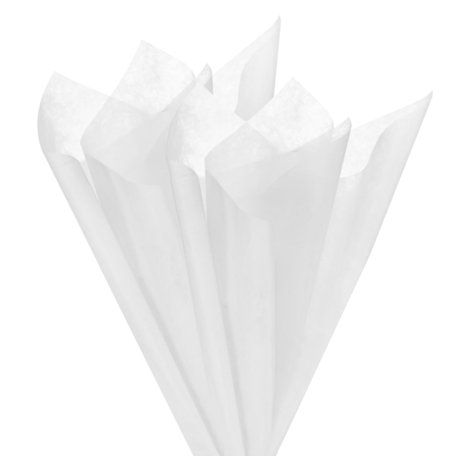 M METERXITY 152-Sheet Korean Cotton Wrapping Flower Paper, 11.8 Inch/ 30cm Waterproof Floral Wrapping Cotton Paper for Bouquets/Gift Packaging [White]