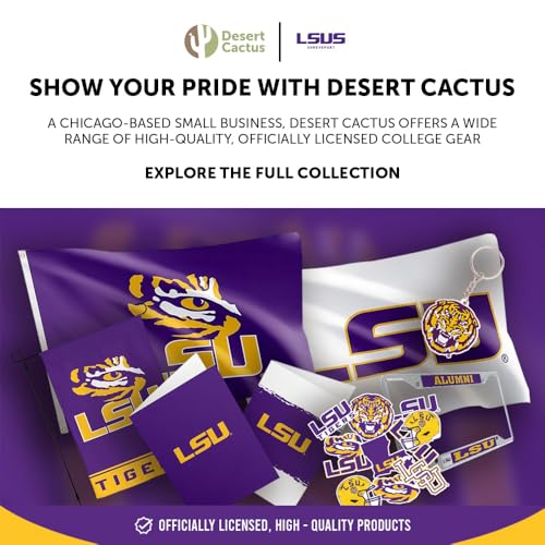Gorra bordada ajustable LSU Purple miniatura 6
