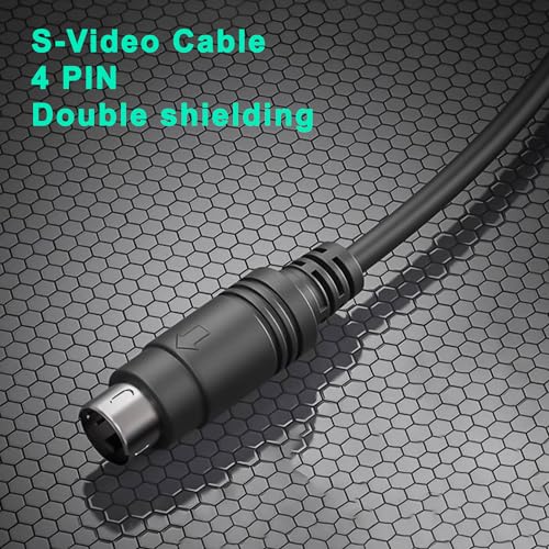 Image of Y.D.F AV + S-Video Cable for N64, AV +S Video Composite Cord Compatible with N64 /SNES /NGC /SFC 6 Feet (Plug and Play)
