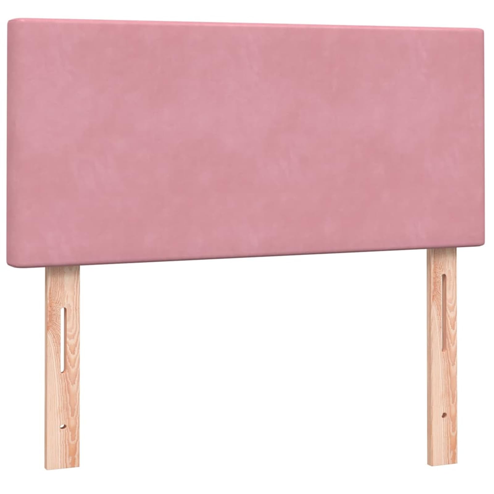 ATOMSTACK MAKER Letto a molle, rosa, 90 x 210 cm, con materasso a molle insacchettate, testiera in velluto regolabile e coprimaterasso traspirante, morbido, confortevole e facile da pulire