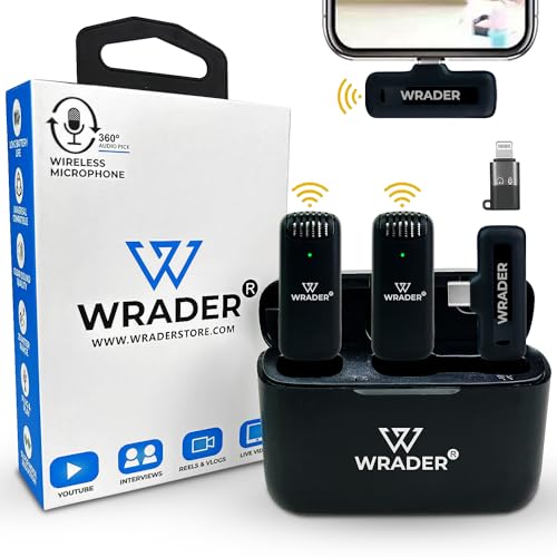 Pro-Grade 360° Omnidirectional Wireless Mic with Charging Case, S...