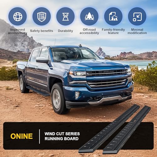 Estribos ONINE 7" para Chevy Silverado/GMC Sierra 2019-2026 miniatura 6