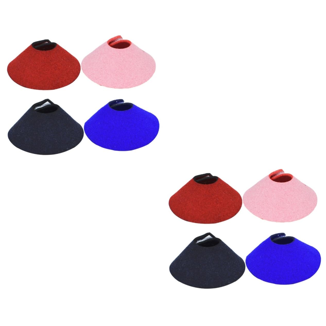 DOITOOL 2sets Bird Bite Collar Parrot Plucking Collar for Pet Recovery (Mixed) 4pcs*2