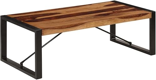 Miniatura 6 de Mesa auxiliar, mesa de centro de granja con armarios de almacenamiento, mesa de centro de almacenamiento elevada adecuada para sala de estar,