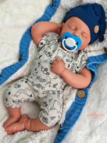 Muñeco Reborn de Silicone de 20 Pulgadas, Niño miniatura 5