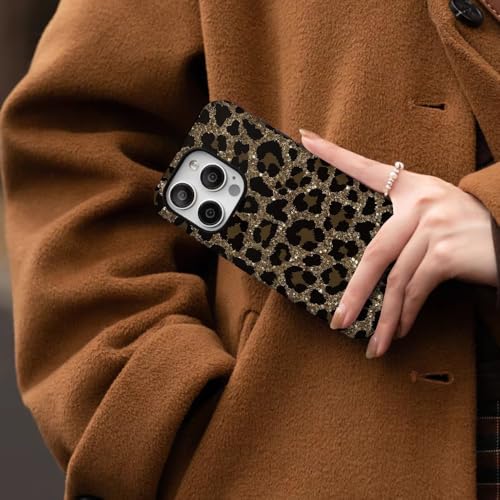 Generic Case for iPhone 15,[Compatible with MagSafe] Cheetah Leopard Print Brown Phone Case for Girl Women Boy Men,Dual-Layer Fashion Design by Generic - Used condition - Image 4