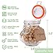 Glass Spice Jars,Encheng Glass Jars With Airtight Lids 4 oz,Small Jars With LeakProof Rubber Gasket,Mason Jars With Hinged Lids For Kitchen,Mini Storage Containers With Twine and Tags Labeling 30 Pack