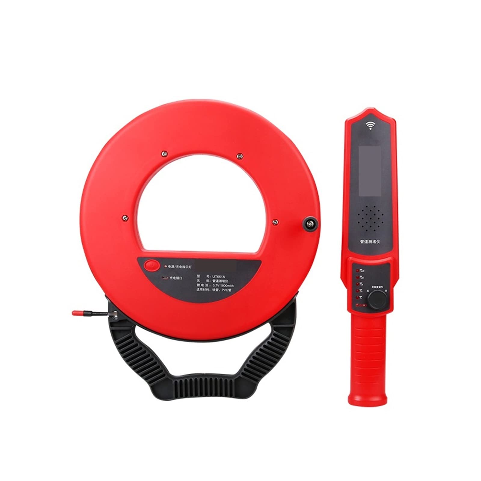 Detector de Pared, Detector de bloqueo de tuberías de hierro de PVC for pared, herramienta de diagnóstico, escáner, bloqueo de tuberías, instrumento de fontanería(661A)