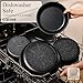 CAROTE 19pcs Pots and Pans Non Stick, Cookware Sets Detachable Handle, Induction Kitchen Pots and Pans,NonStick Cooking Set, Oven/Dishwasher/Fridge Safe, Space Saving
