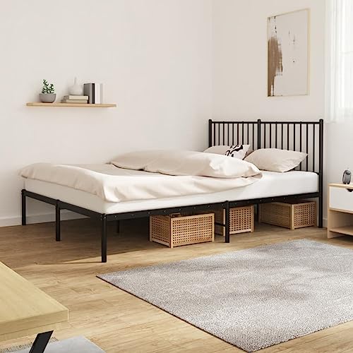 LAPOOH Bettgestell mit Kopfteil, Bett, Bed Frame, Familienbett, Bettrahmen,...