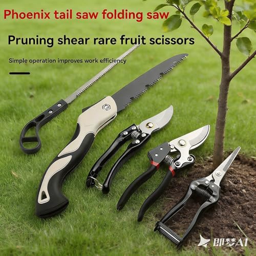 Set de 5 Tijeras de Podar para Jardín y Sierra Plegable miniatura 3