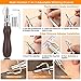 BAGERLA 50 Pieces Leather Working Tools and Supplies with Leather Tool Box Prong Punch Edge Beveler Wax Ropes Needles Perfect for Stitching Punching Cutting Sewing Leathercraft Making