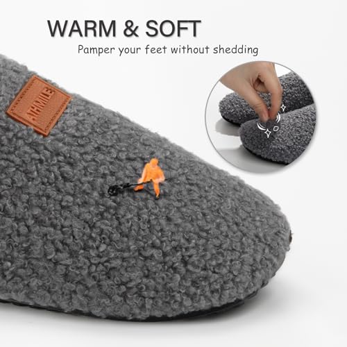 Image of ATHMILE House Slippers for Women Men Indoor Barefoot House Shoes Soft Socks | Furry Slip on Cozy Comfy Flexible Machine Washable Home Bedroom Travel Hospital Yoga Gifts for Mom Grandma