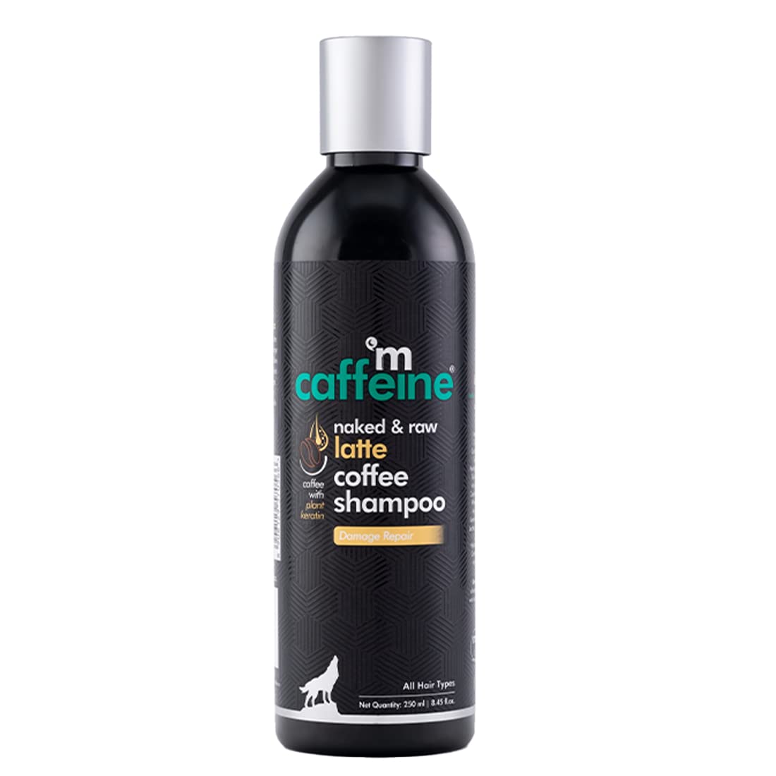 mCaffeine Latte Coffee Shampoo for Damage Repair with Coconut Milk & Keratin | Moisturizes and Nourishes Dry Hair | Sulphate & Paraben Free for…