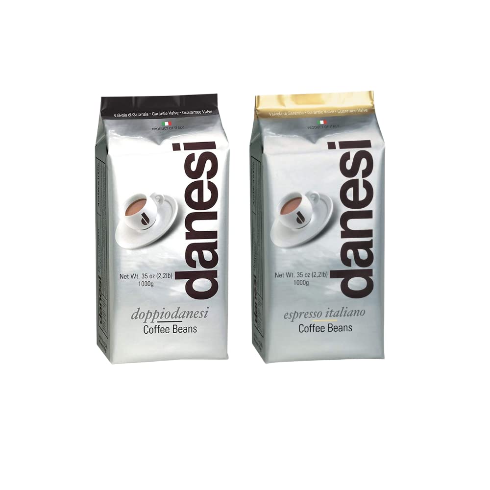 Danesi Caffe Italian Coffee Whole Bean - Doppio (2.2lb), GOLD (2.2lb)