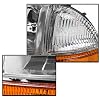 Replacement Headlights Headlamps Chrome Compatible with 1997-2004 Dodge Dakota / 1998-2003 Durango