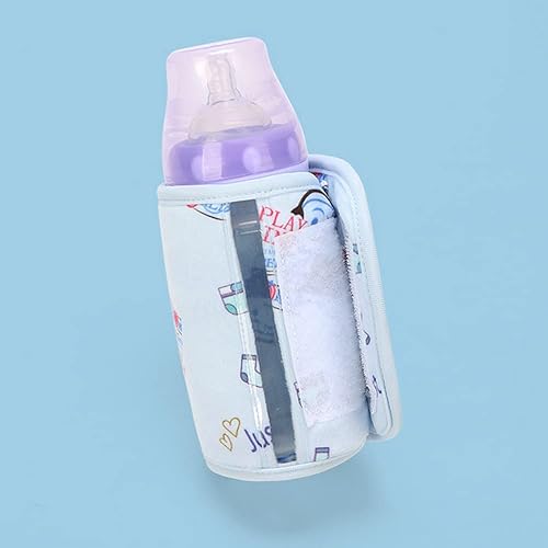 Miniatura 8 de Pilarmuture Calentador de biberones lavable, portátil USB, mantiene la temperatura perfecta para leche de bebé, se utiliza para leche de bebé, se