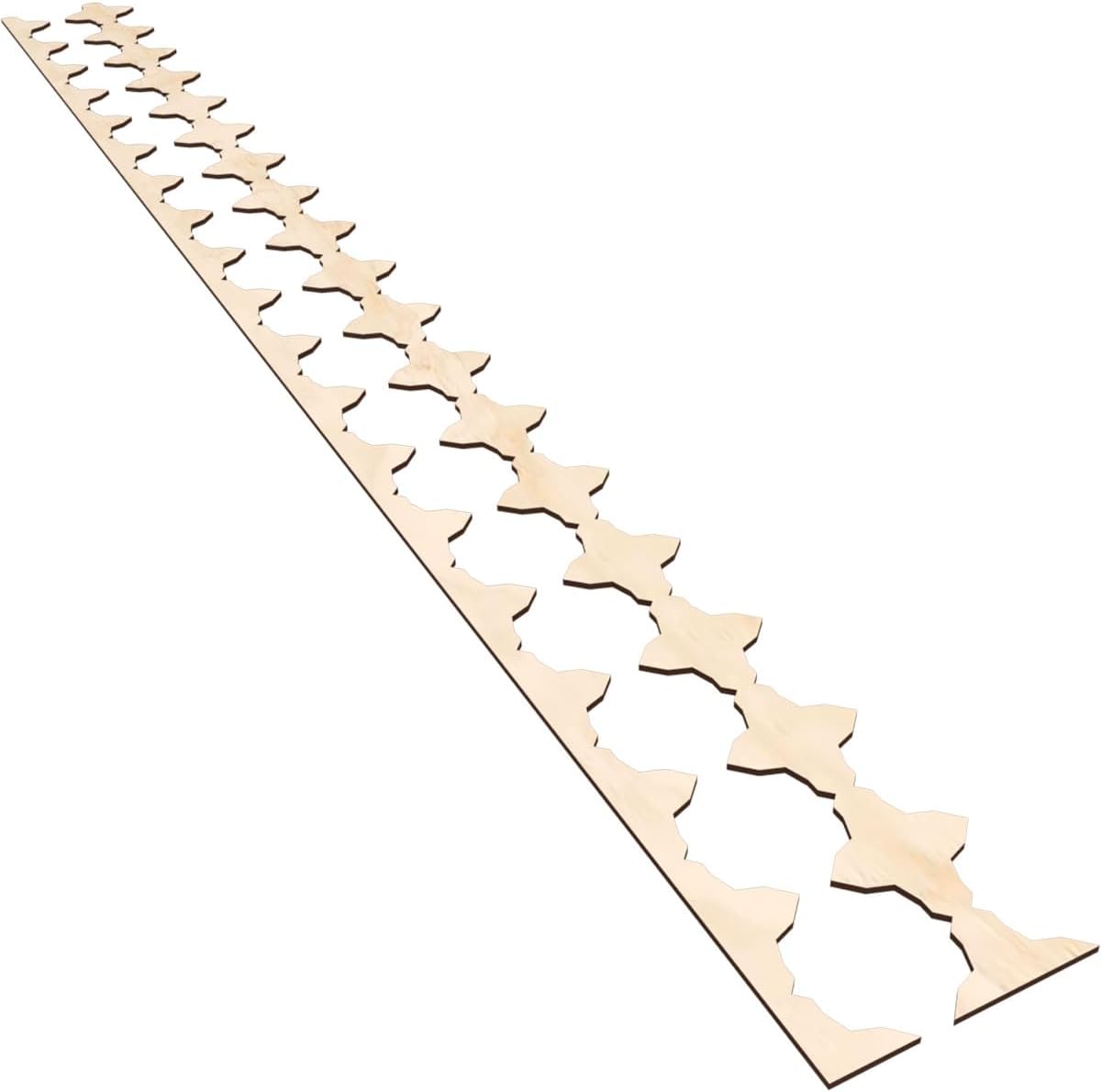 Ekena Millwork 94"H x 1/4"T Pandora Adjustable Wood Decorative Slat Wall Panel Kit, Birch (contains 16 Slats + 1 Straight Edge Starter Slat)