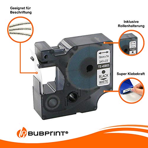 Bubprint Nastro compatibile per Dymo D1 45803