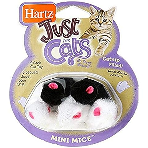 Hartz Just for Cats Mini Mice Cat Toy (5 Pack) Cover