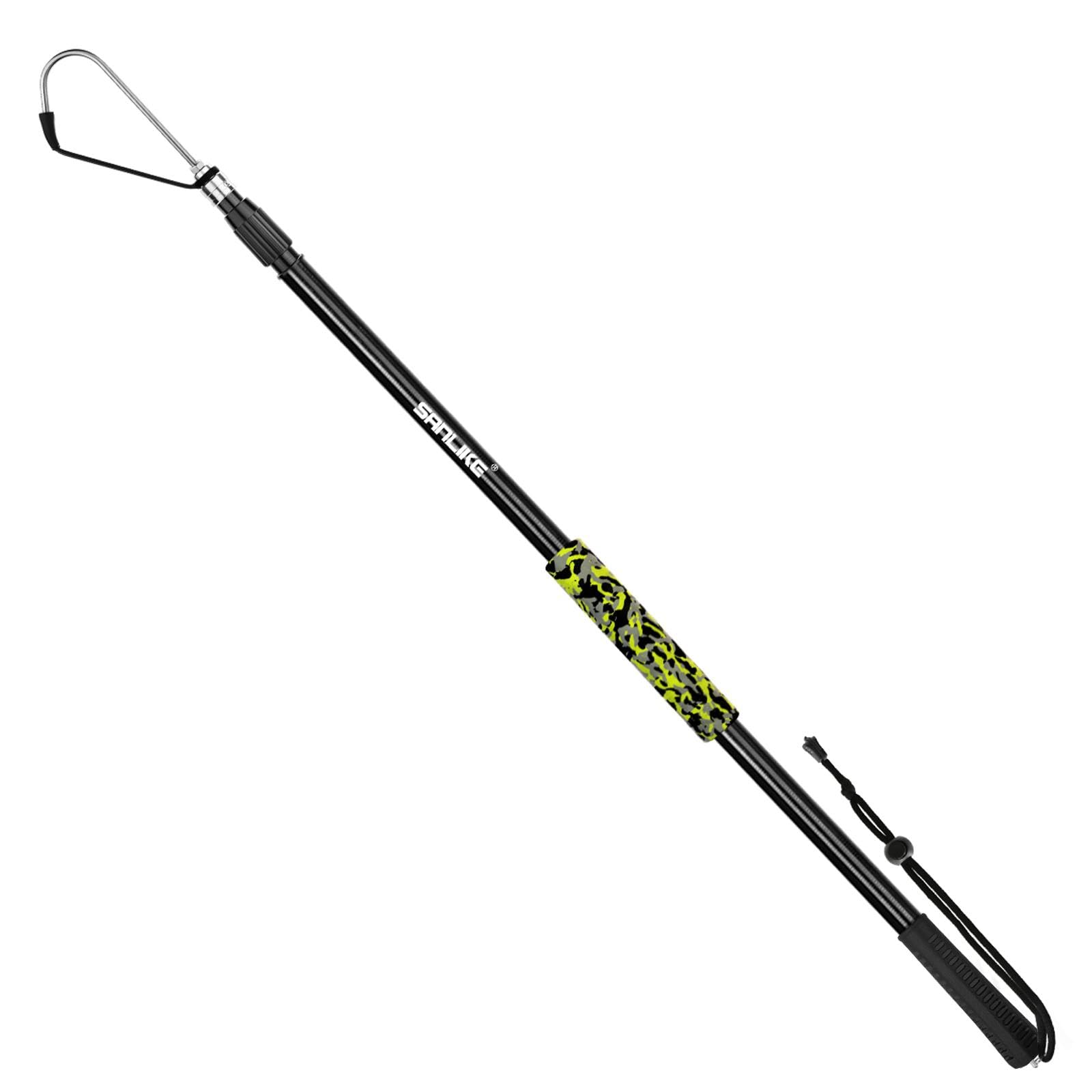 磯釣りタモ、ギャフ用 ショアジギング セット 8M ロープ掛け付ギャフ ＆ BlueLarcal 磯