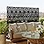 Metal Privacy Screen Outdoor Privacy Screen 72"H×47"W, Freestanding Decorative Privacy Screen for Balcony Patio Lawn Garden, Privacy Fence Privacy Panel-Black&Star
