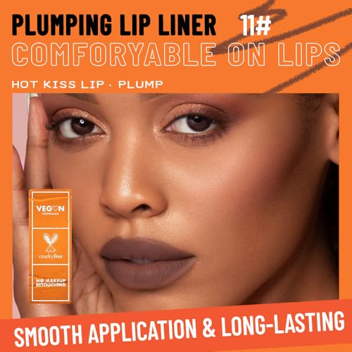 Image of Retractable Lip Liner Pencil for Shaping & Sculpting Lips,Creamy Matte Gel Crayon Lip Liner Pencil delineador de labios,Long Lasting Waterproof Lipstick LipLiner (11#, 1 Count (Pack of 1))