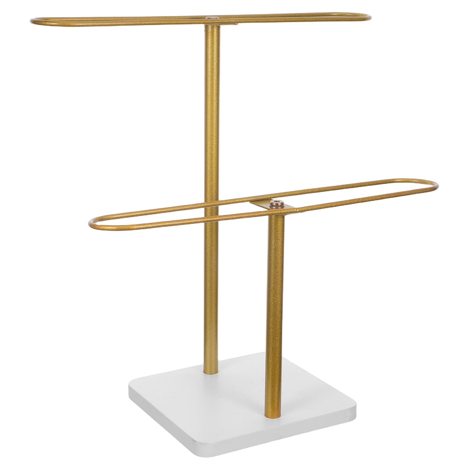 Espositore per Occhiali da Sole in Ferro a 2 Livelli, Organizer Elegante e Facile da Montare, Struttura Multilivello Decorativa per Casa e Camera da Letto