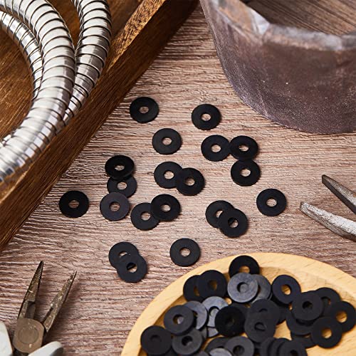 Fabbay FM-220714-D 200 Pcs Oil Resistant Neoprene Rubber Washers 1/2 Inch Od X 3/16 Inch Id X 1/16 Inch Thickness Small Rubber Gasket Sealing Rubber Washers thumb #3