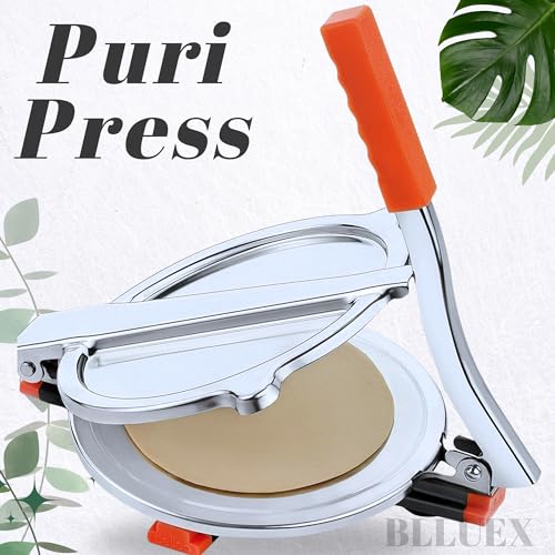 Image of Premium Multi-Purpose 17cm Roti Maker,Manual Press for Chapati, Puri, Khakhra, Papad, Pathiri for Flatbread | Easy to Use HomeMade