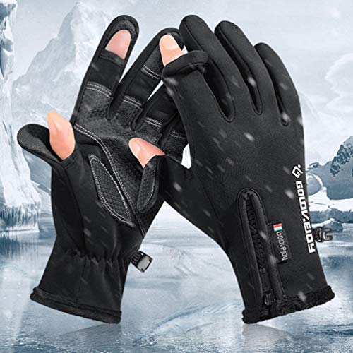 Luvas de pesca Besportble, luvas com 2 dedos para homens e mulheres, pesca, caça, fotografia, caminh